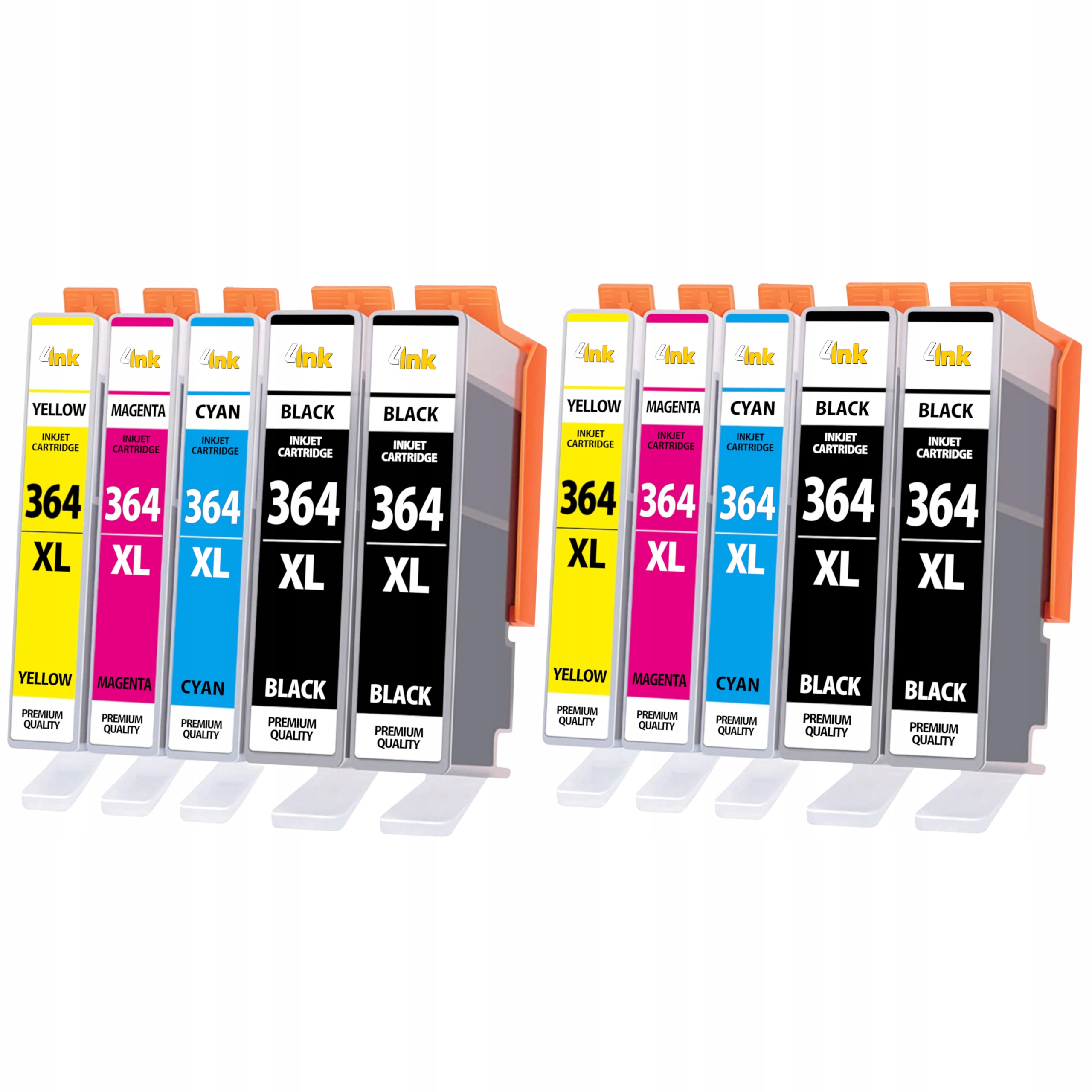 4INK HP-364-for-Photo-Smart-Desk-Jet atrament pre HP čierna (čierna), červená (purpurová), modrá (azúrová), sada, žltá (žltá)